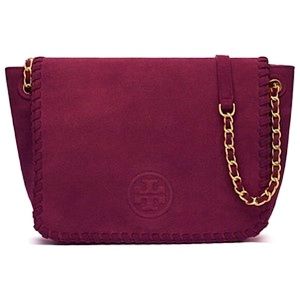 NWOT Tory Burch Marion Suede Burgundy Purse